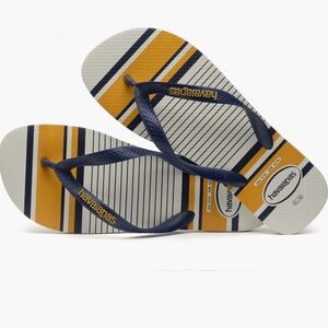 Havaianas | Men’s Top Nautical Striped Flip Flops | Size: 13 NWT 🏷️